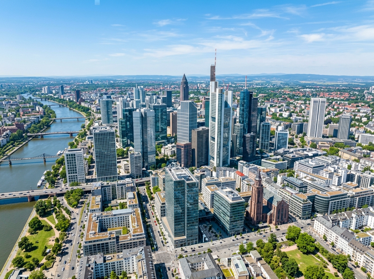 Modernes Geschäftsviertel in Deutschland – Karrieremöglichkeiten